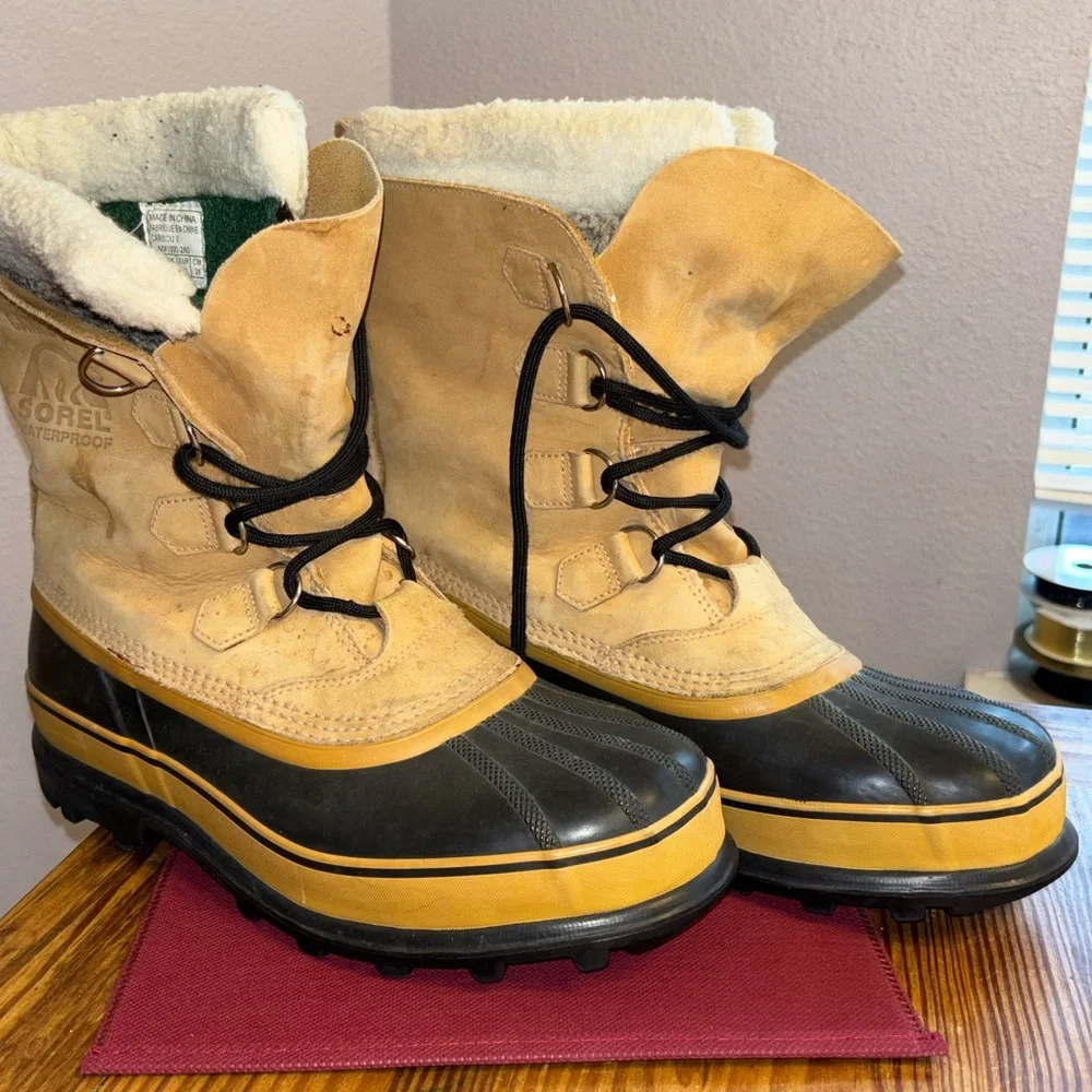 Sorel Men’s Caribou Stack, Waterproof Winter Boots, Size 9.5M